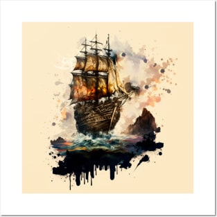 Pirate Ship - the goonies Posters and Art